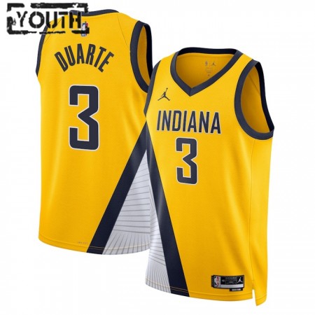 Maillot Enfant Indiana Pacers Chris Duarte 3 2022-23 Jordan Statement Edition Navy Swingman